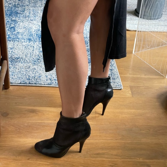 3.1 Phillip Lim Black Mesh “Shirley” Ankle Booties - Size 37 - Picture 4 of 9